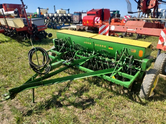 John Deere Model FBB 15 Run Grain Drill With Grass Seed