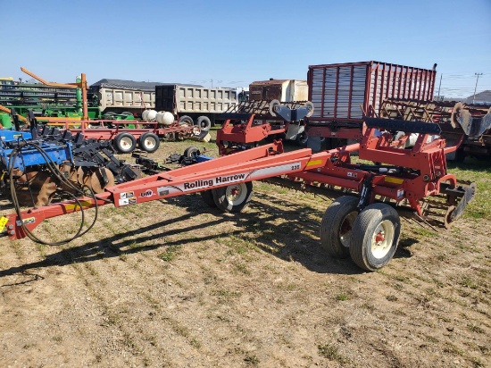 Unverferth 225  18' Rolling Harrow With Buster Bar & Double Serrated Rolling Baskets