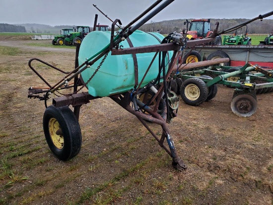 120 Gallon Pull Type Sprayer With 30' Boom, Manual Controls,  Ace Pto Centrifugal Pump