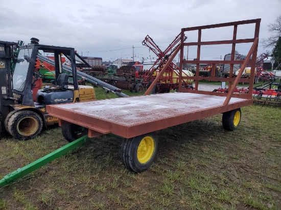 8' X 15' Hay Flat Rack With John Deere 1065 Gear, 9.5 X 15 Implement Tires
