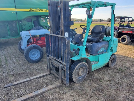Mitsubishi Moder FG25B Forklift Shows 4679 Hours