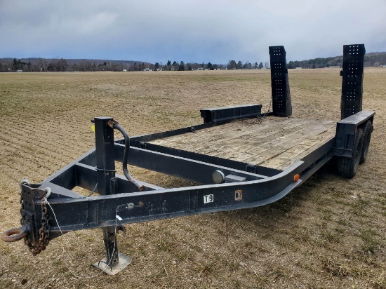 2002 Belshe 6-1/2' X 16' Tandem Axle  12,000 GVWR Pintle Hitch Trailer