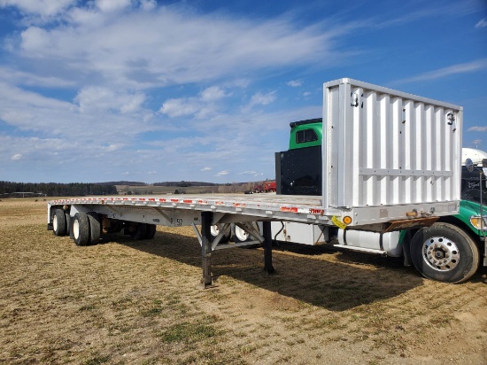 2001 Ritenouer 48' X 96" Spread Axle Flatbed Trailer