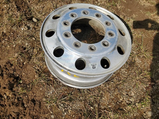 Used Alcoa 9" X 22.5" Aluminum Wheel