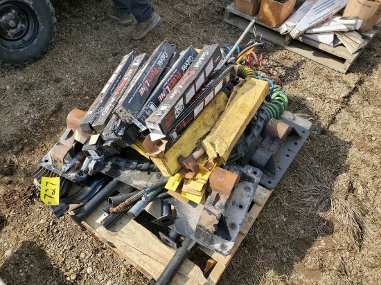 Pallet Of Miscellaneous Truck Suspension Parts And Shock Absorbers