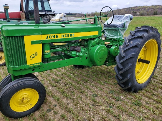 1957 John Deere 520 2 Cylinder Duel Fuel Tractor with Power Steering