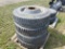(4) 11R X 24.5 Tires With Wheels