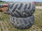 Pair Of Good Year Dyna Torque 30.5 X 32 With 12 Bolt Wheels