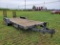 6-1/2' X 20' Pintle Hitch Tandem Axle Trailer With Beavertail & Ramps