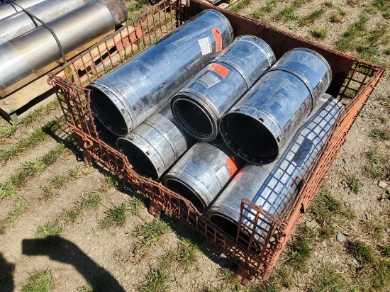 (5) 30" & (2) 18" Triple Wall Stove Pipe