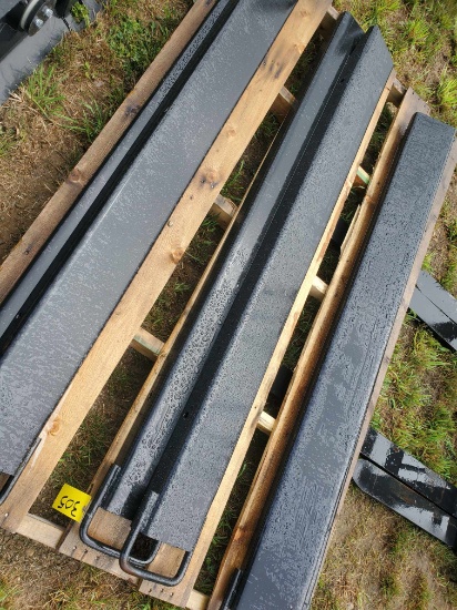 1 Pair New 6' Heavy Duty Pallet Fork Extensions