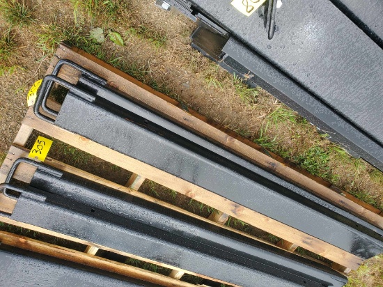 1 Pair New 6' Heavy Duty Pallet Fork Extensions