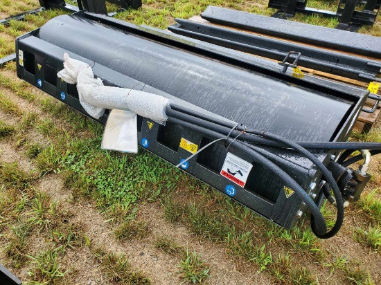 New AGT 6' Skid Steer Vibratory Roller With Hoses
