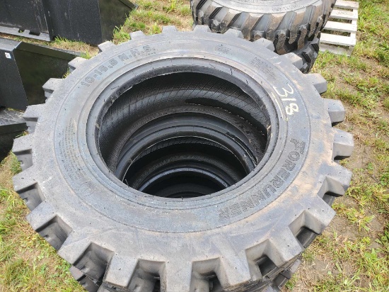 (4) New Forerunner 10-16.5  12 Ply Skid Steer Tires