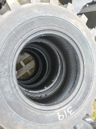 (4) New Forerunner 12-16.5 14 Ply Skid Steer Tires