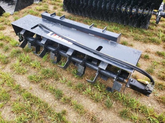 New JCT 72" Skid Steer Tiller With Hoses