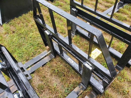 1 Set New Kivel 3500 Lb 48" Skid Steer Pallet Forks
