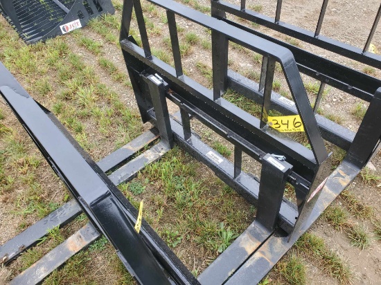 1 New Set Kivel 3500 Lb 48" Skid Steer Pallet Forks