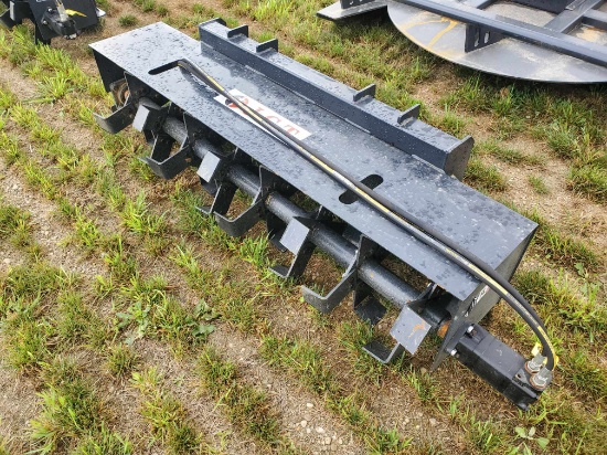 New JCT 72" Skid Steer Tiller With Hoses