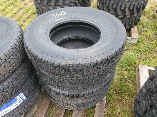 (4) New ST235/80R16 Trailer Tires