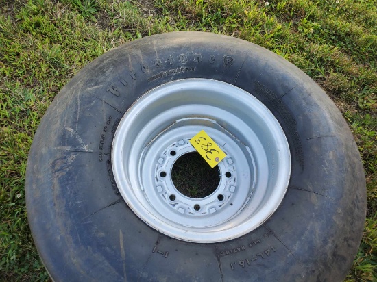 Firestone 14L X 16.1 Flotation Tire With 8 Bolt Wheel