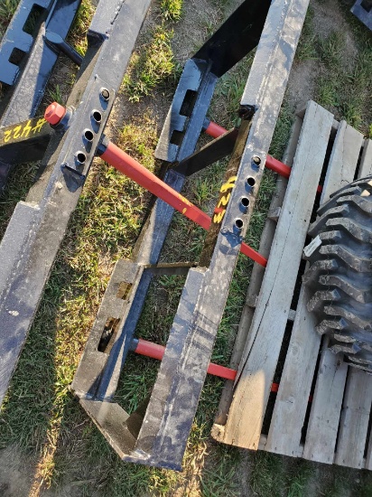 New Kivel Skid Steer Double Bale Spear