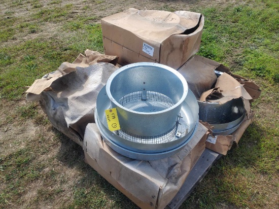 (6) New Brock Mushroom Roof Vents