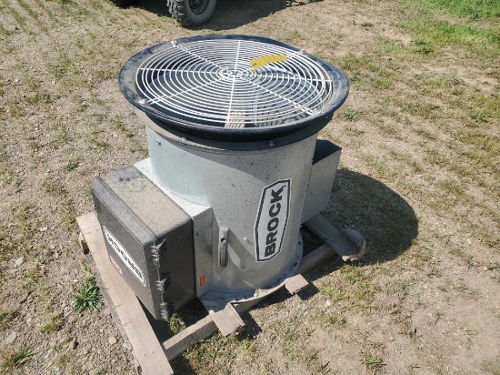 New Brock 24" 7-1/2 Hp Axial Fan With Controls