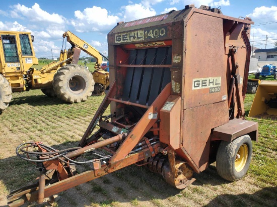 Gehl 1400 Round Baler, Electric Twine Tie