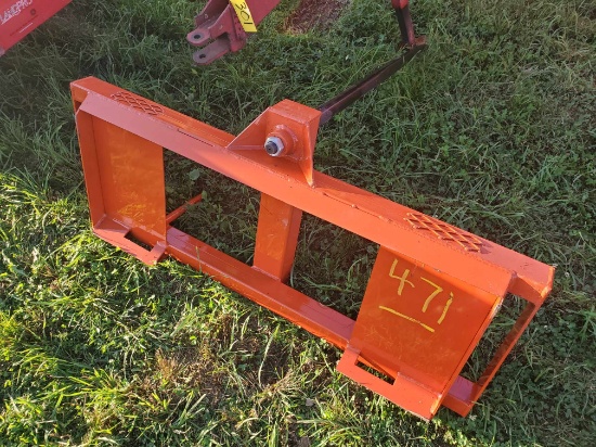 New Skid Steer Round Bale Spear With 44" Spear