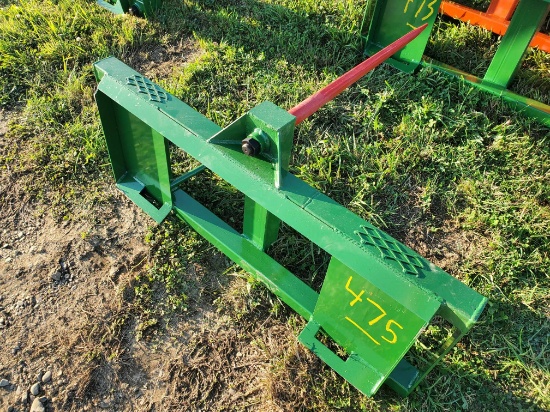 New Skid Steer Round Bale Spear With 34" Spear