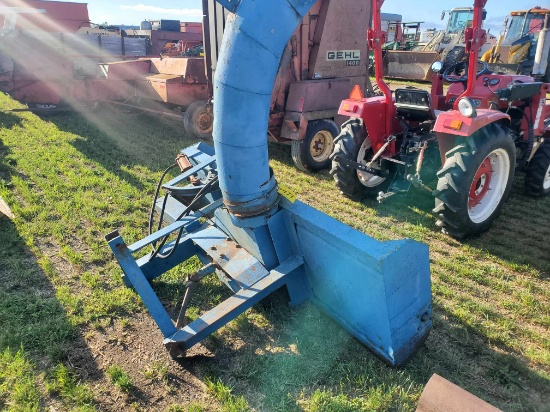 7' Three Point Hitch Snowblower With Hydraulic Spout Rotator