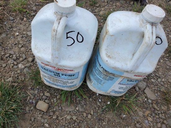 (3) 1 Gallon Jugs Of Vacuum Pump Oil