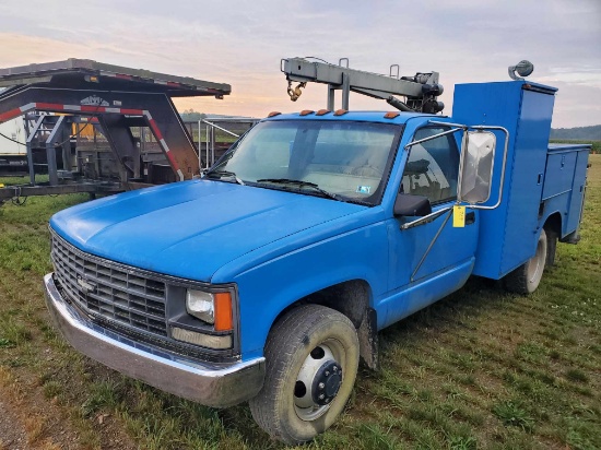 1990 Chevrolet 3500 Regular Cab Dual Wheel Service Truck