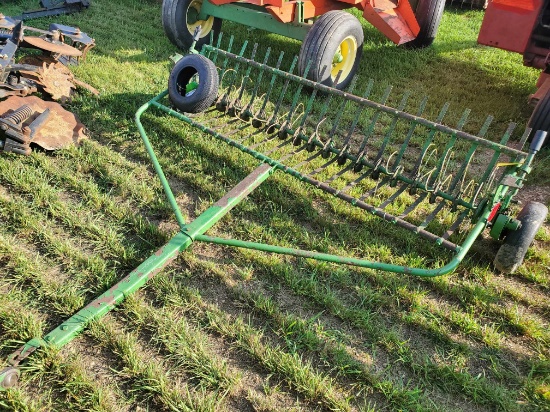 John Deere Model 2  7' Hay Tedder, Extra Tire & Tube