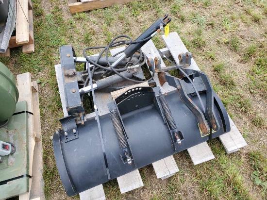 42" Front Mount Snow Plow With Hydraulic Angle And Lift With Mounting Brackets