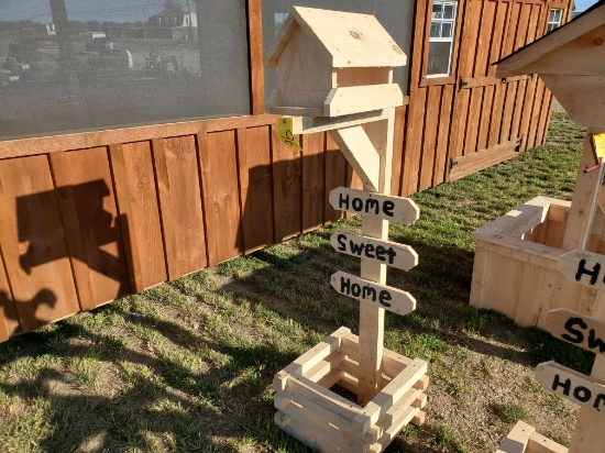 Amish Made Bird House/ Flower Planter