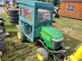 John Deere 4WD Tractor with Soft Side Cab, Only 581 Hours