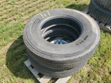 (2) Michelin XZE2  11R22.5  Tires