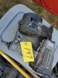 Pneumatic Coil Nailer with Tote Box of Nails