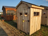 New 5' X 5' Wooden Hunting Shed With Metal Roof