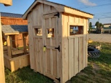 New 5' X 5' Wooden Hunting Shed With Metal Roof