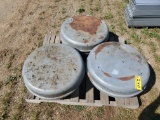 (3) Brock Mushroom Grain Bin Roof Vents