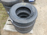 (4) New ST205/75R15 Load Range D Trailer Tires