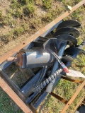 New Agro TK Skid Steer Post Auger With 6