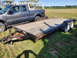 1997 Wards 7X20 Tandem Axle Trailer