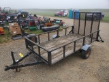 4-1/2' X 9'  Utility Trailer With Folding Ramp