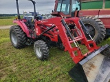 Mahindra 2555 Diesel Open Station MFWD Tractor With 419 Hours