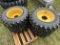 (4) New Camso 12-16.5 12 Ply Skid Steer Tires And 8 Bolt Wheels For NH, Cat, Gehl Skid Steer