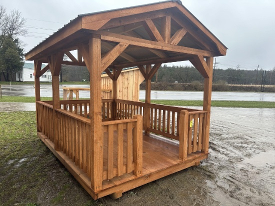8 X 12 Open Pavilion With Metal Roof
